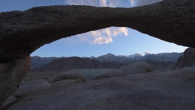 Lathe Arch Mt Irvine Muir and Whitney in the Background