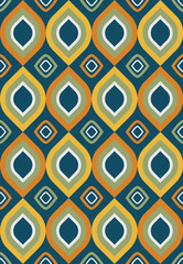 Seamless vector pattern with geometric shapes. Can be used as background for business cards, banners, various prints and textiles.