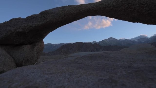 Lathe Arch Mt Irvine Muir and Whitney in the Background