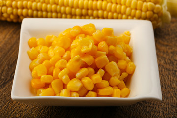 Sweet canned corn