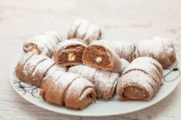 Sweet chocolate roll cookie