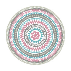 Mandala. Abstract ethnic round vector ornament. Boho texture