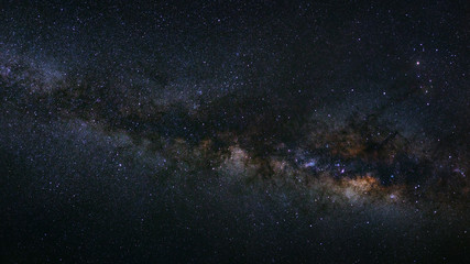 Fototapeta na wymiar Milky way galaxy with stars and space dust in the universe, Long