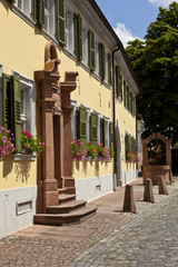 Fototapeta na wymiar Ladenburg, famous medieval Town near Heidelberg, Germany