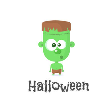 Halloween character - Frankenstein. Vector illustration