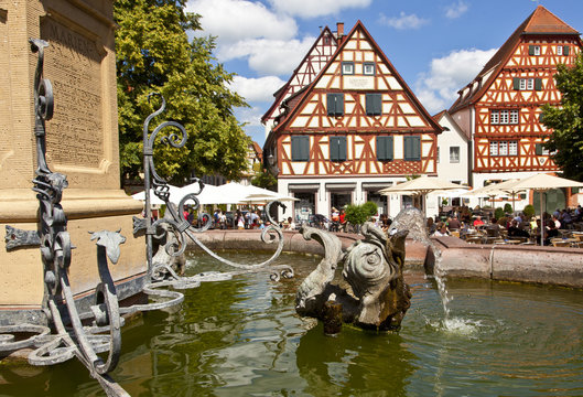 Ladenburg, famous medieval Town near Heidelberg, Germany