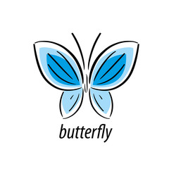 vector butterfly logo