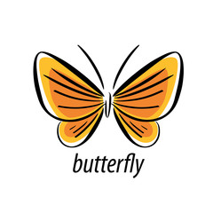 vector butterfly logo