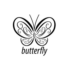 vector butterfly logo