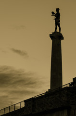 Obraz premium Victory monument, sephia effect
