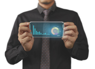 mobile phone, in hand