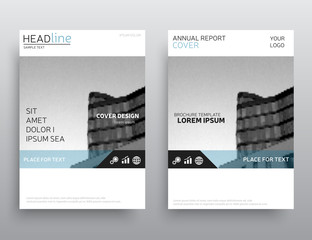 White annual report cover, brochure design. Leaflet layout. Presentation template. Business concept template A4 size. Corporate identity. Vector, Eps 10(2)