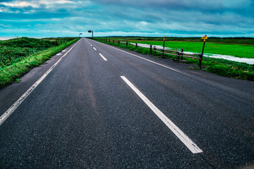 まっすぐな道路