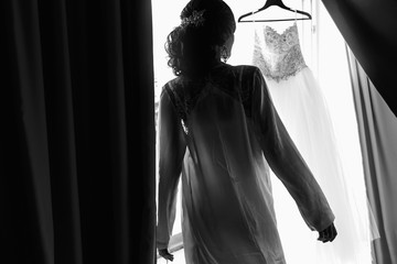 Pretty stylish bride portrait