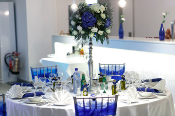 Luxury rstaurant wedding decor