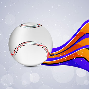 Illustration of elements for baseball sport background