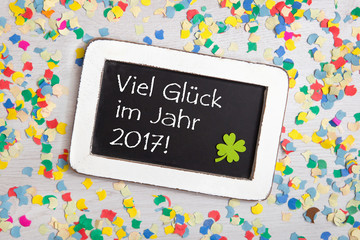 Viel Gl&uuml;ck im Jahr 2017!