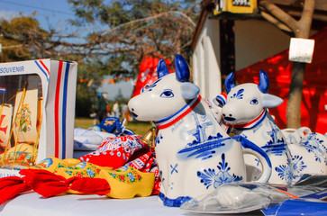 Traditional s souvenir shop at farmers street market
