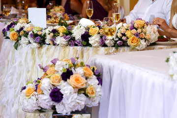 Luxury holiday or wedding  table