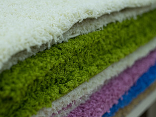 colorful carpet samples