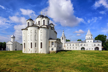 Historical russian orthodox churches in Novgorod, Russia