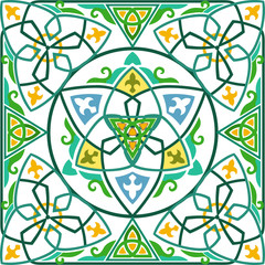 Celtic ornament tile. 