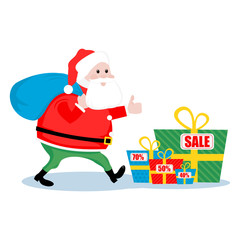 Christmas sale Santa