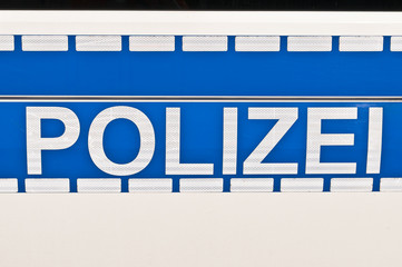 Schriftzug Polizei