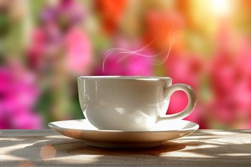 morning coffee in the garden