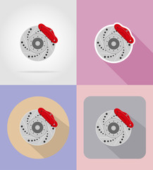 car brake caliper flaticons vector illustration