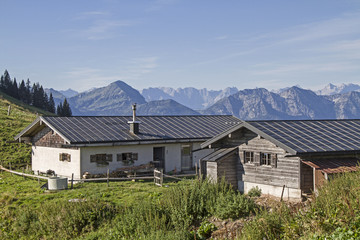 Fototapeta premium Roßsteinalmen in Oberbayern