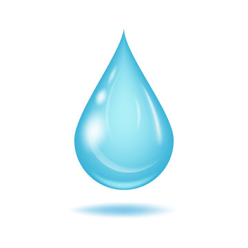 Water drop vector illustration.