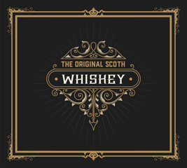 Whiskey design for label and packaging