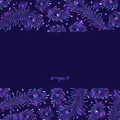 Peacock Feathers Background.