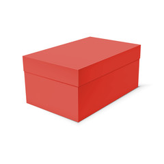 Blank paper or cardboard box template