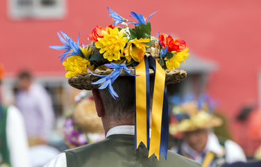 Morris Dancer in Suffolk Village
