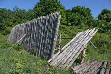 old wooden fence