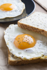 Fototapeta premium Eggs fried