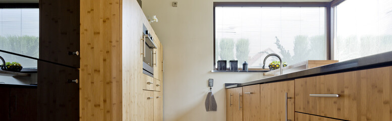 Light wooden kitchen idea