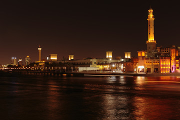 General view of Dubai at night