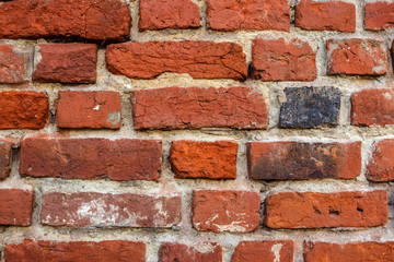 Brick wall.