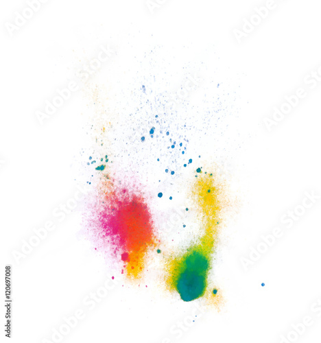 "Abstract Colorful Splashes. Vector Background" Stock image and royalty