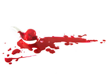 bloody head in spoon