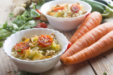 Quinoa with zoodles