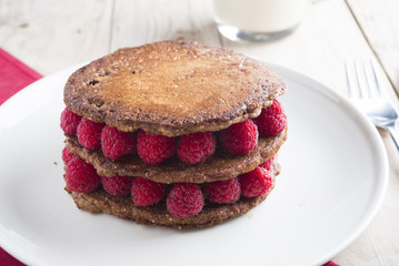 Pancake with chocolate