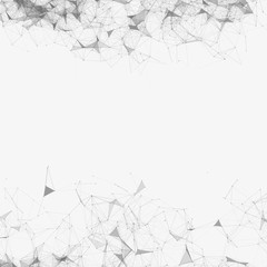 Black and White Mesh Vector Background | EPS10 Design