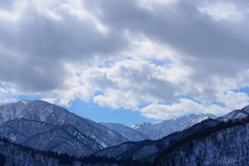 Obraz na płótnie Canvas 冬の白山