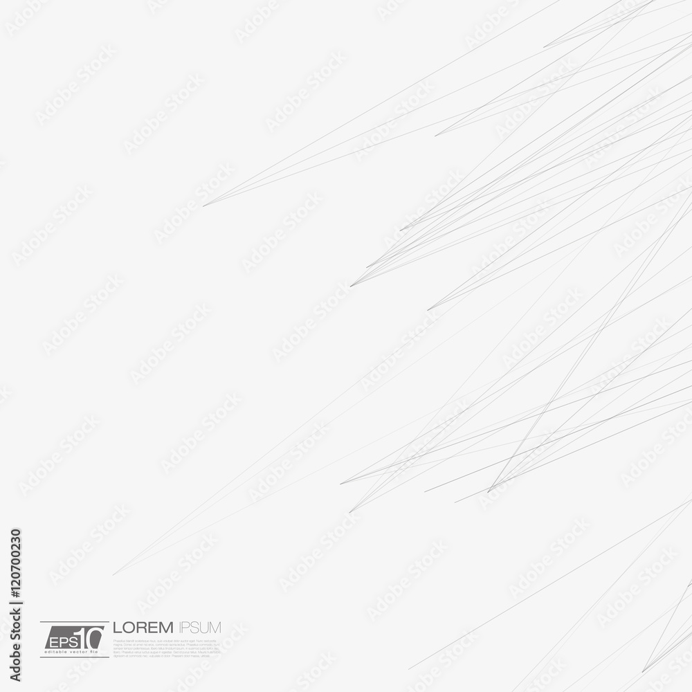 Aufkleber 3d black and white abstract mesh background with lines | eps10 design layout for your business