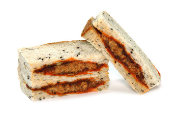 Roasted chilli paste with shredded pork black sesame bread.