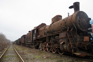 old rusty train